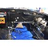 Engine compartment after running break lines
