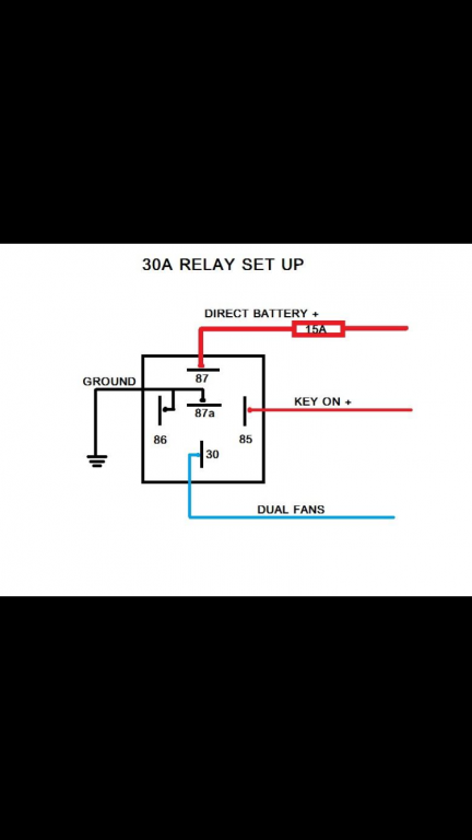 Wiring dual electric fans with relay and toggle switch - Miscellaneous