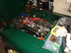 engine bay-fenders, inspection lids & hood installed