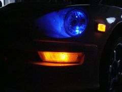 hid housing with blue led 'city' light