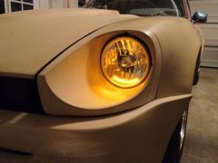 New halogen reflector beam headlights with LED turn signals built in
