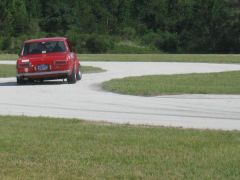 Running the 510 out at Gainesville picking up RT front wheel