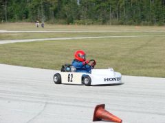 My son running the family kart at 103rd St Jacksonville Fl
