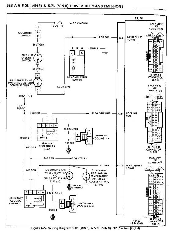 92 '7730 ECM wiring w/r/t a/c & cooling fans - Members Albums - HybridZ