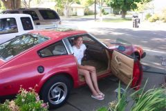 Katie and her 80 280ZX  car named Christie