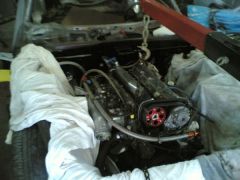 re-installing the RB26 after engine bay refurb