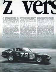 Comparison article - 240Z and 300ZX race cars - Grassroots Motorsports maga