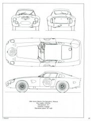1963 Aston Martin 214 drawing