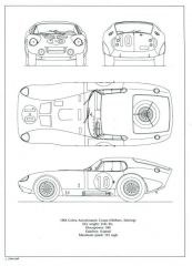 Cobra Daytona Coupe 1964 drawing
