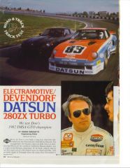 Electromotive Devendorf Datsun 280ZX Turbo -  R&T May, 1983 - p.1 of 6