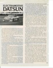 Electromotive Devendorf Datsun 280ZX Turbo -  R&T May, 1983 - p.5 of 6