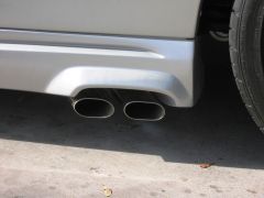 Exhaust - bodywork around pipe
