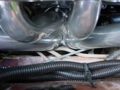 Stock fuel lines touch headers