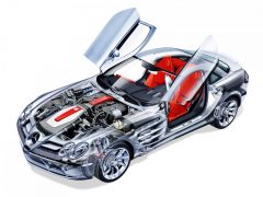Mercedes-Benz-SLR-McLaren - cutaway