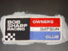 Original Bob Sharp racing patch