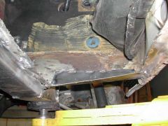 Pass floor pan repair