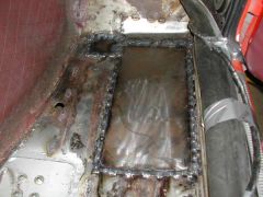 Pass floor pan repair