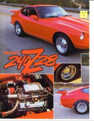 Project 240 Z28 - Hot Rod Magazine article - June and July, 1985 - p. 12 of