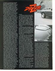 Project 240 Z28 - Hot Rod Magazine article - June and July, 1985 - p. 14 of