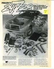 Project 240 Z28 - Hot Rod Magazine article - June and July, 1985 - p. 4 of 