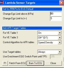 lambda sensor targets