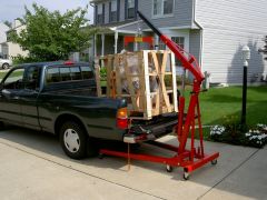 Uhnloading the crate!!