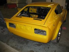 Rear panel, panned bumper