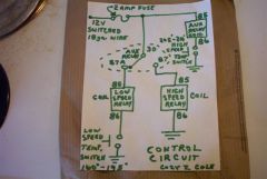 Control ckt. 2-speed FORD TAURUS fan