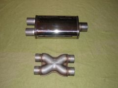 Stainless exhaust pieces