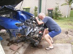 Donor engine removal