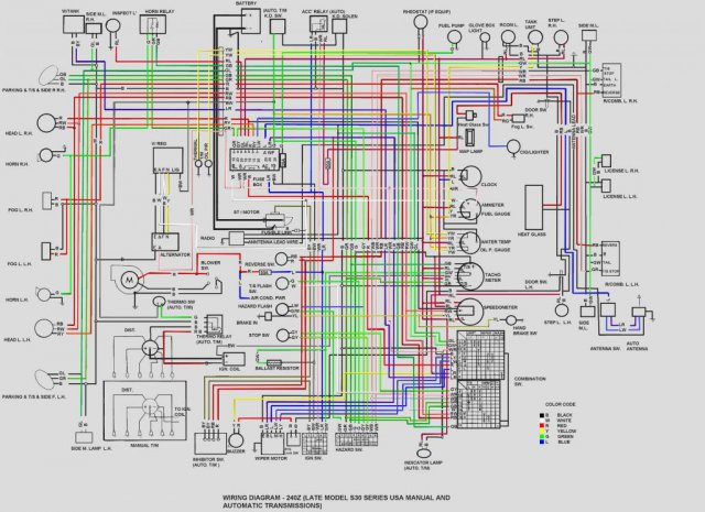 colored wire diagram - Ignition & Electrical - HybridZ