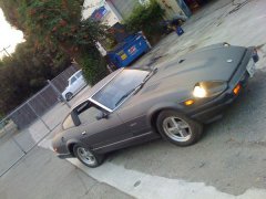 when I first pulled the Z out, with my 210 in the background