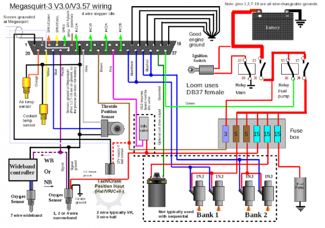 MS3X Sensor grounding and pin questions - MegaSquirt - HybridZ