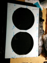 Radiator work with dual electric fans