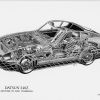 Datsun 240Z cutaway By Shin Yoshikawa.84212358